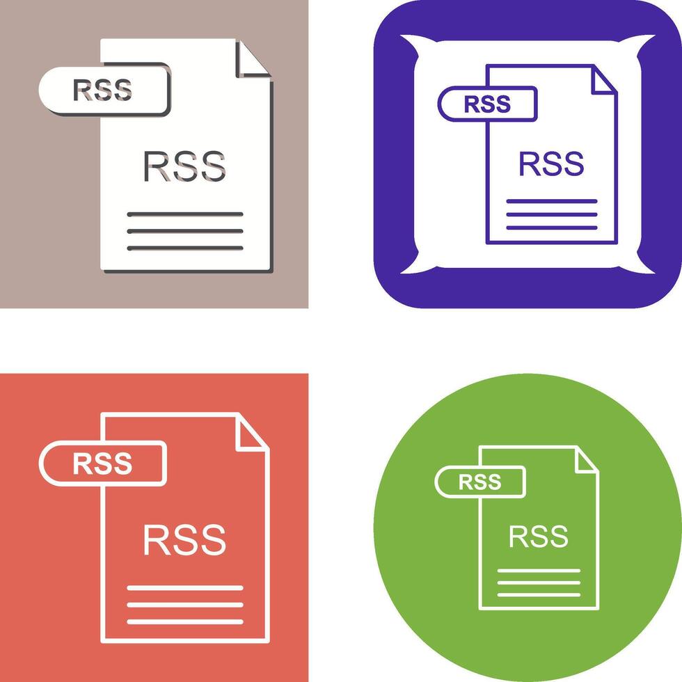 diseño de icono de rss vector