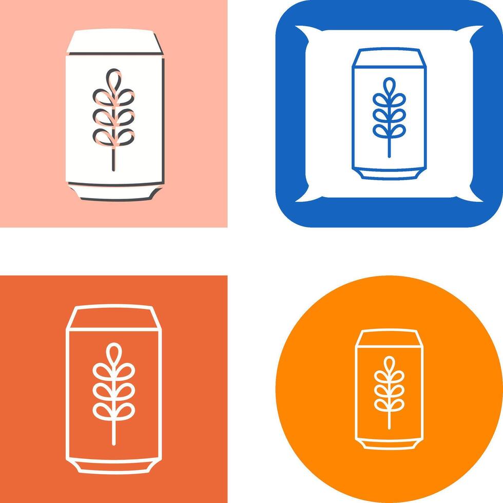 Beer Can Icon Design vector