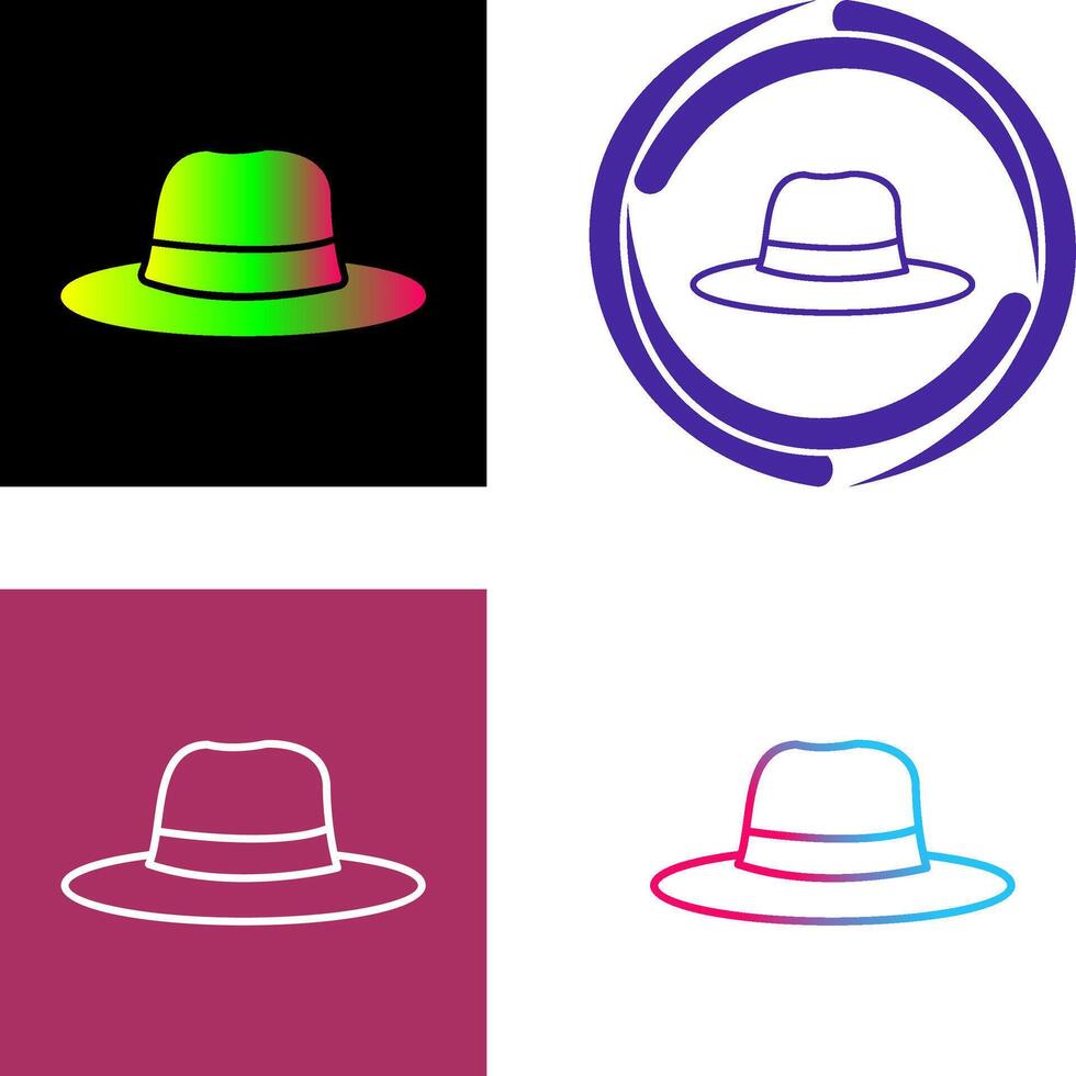 Women's Hat Icon Design vector