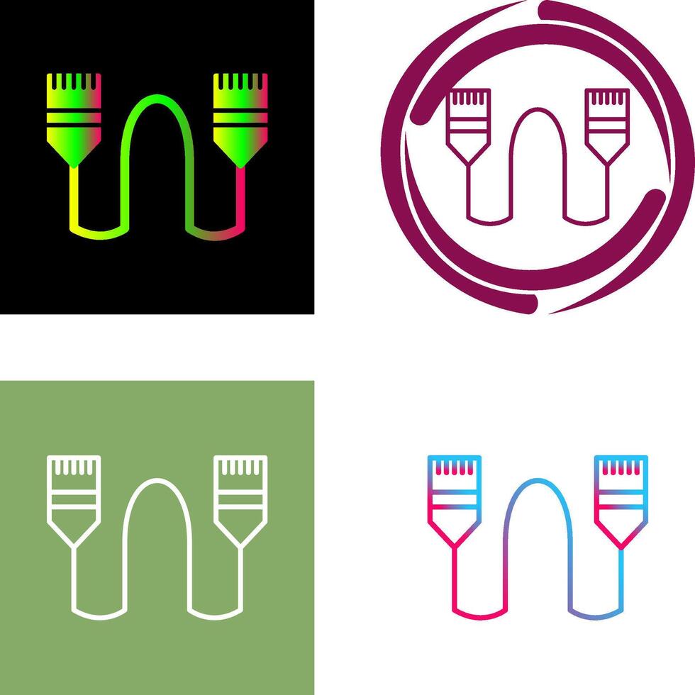 Internet Cable Icon Design vector