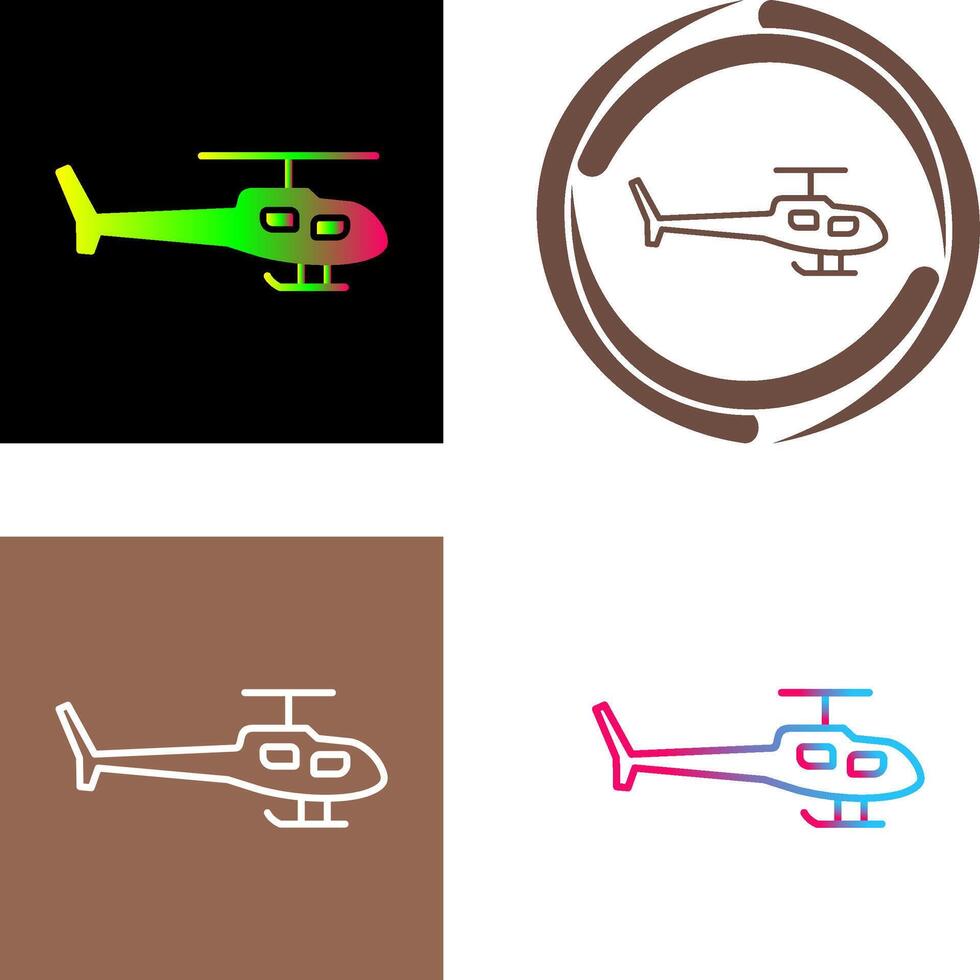 Helicopter Icon Design vector
