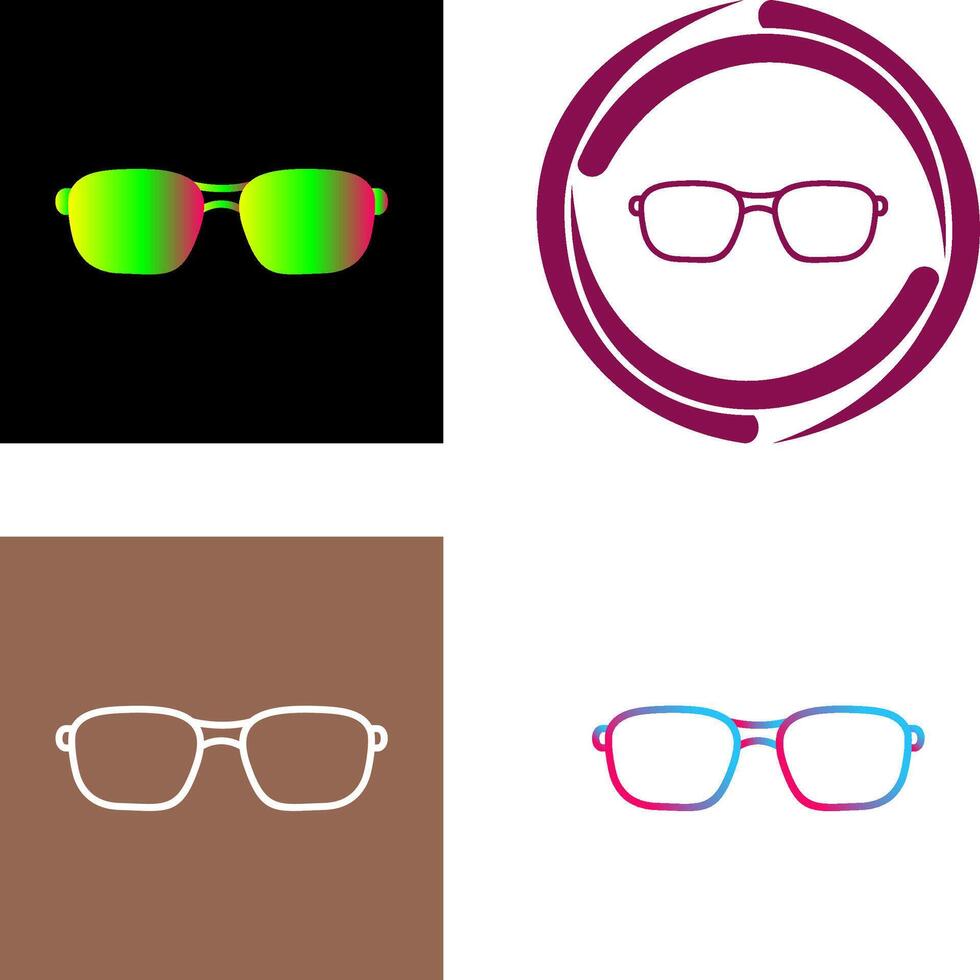Glasses Icon Design vector