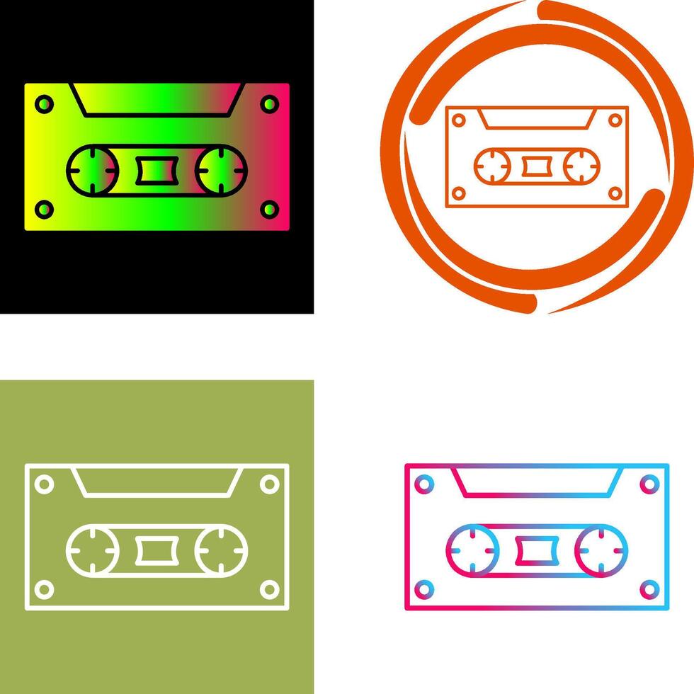 Casette Icon Design vector