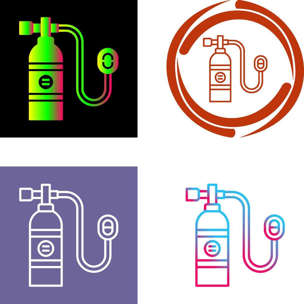 Oxygen Tank Icon Design vector