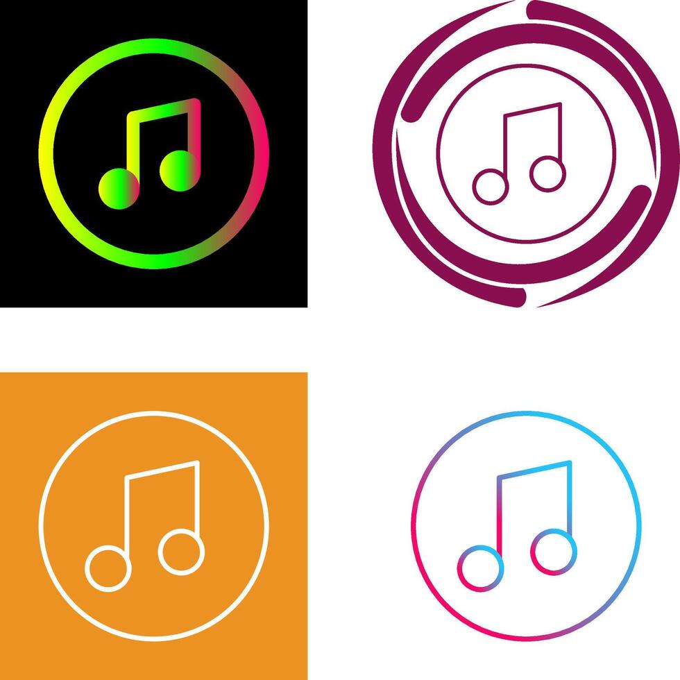 Music Player Icon Design vector