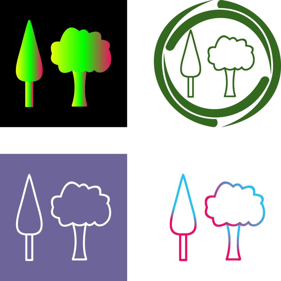 Trees Icon Design vector