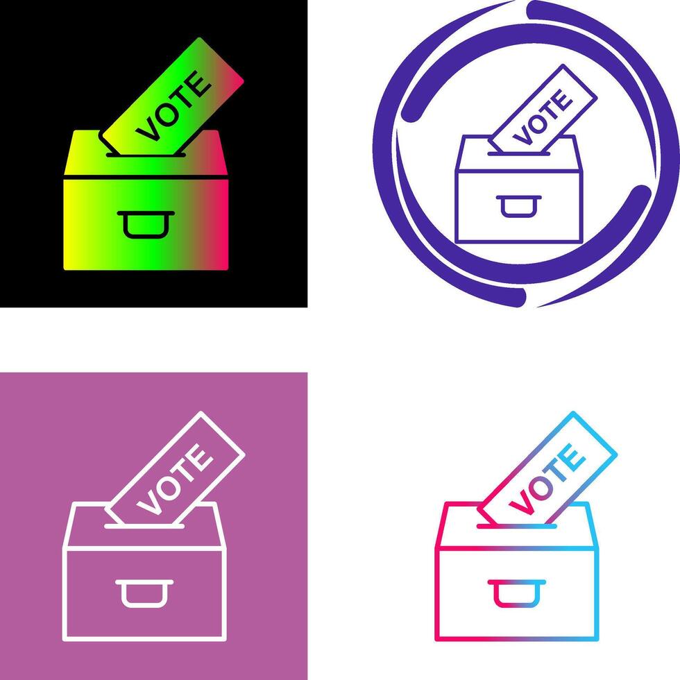 Casting Vote Icon Design vector