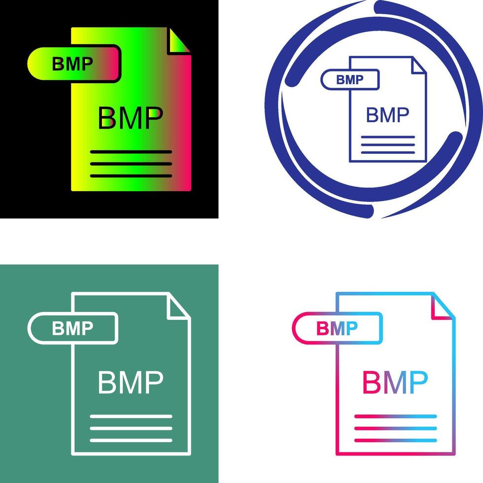 BMP Icon Design vector