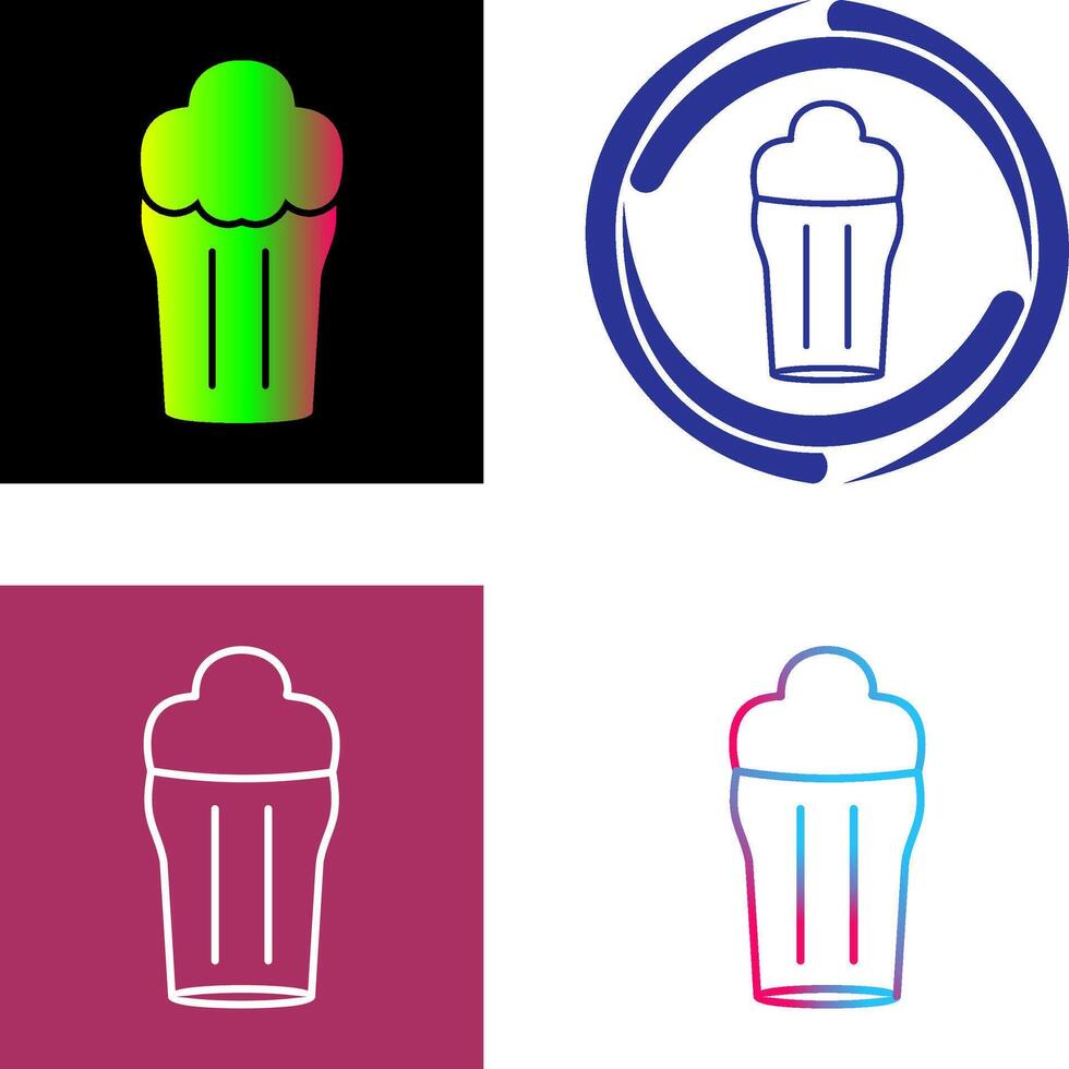 Pint of Beer Icon Design vector