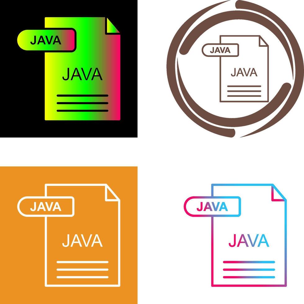 Java Icon Design vector