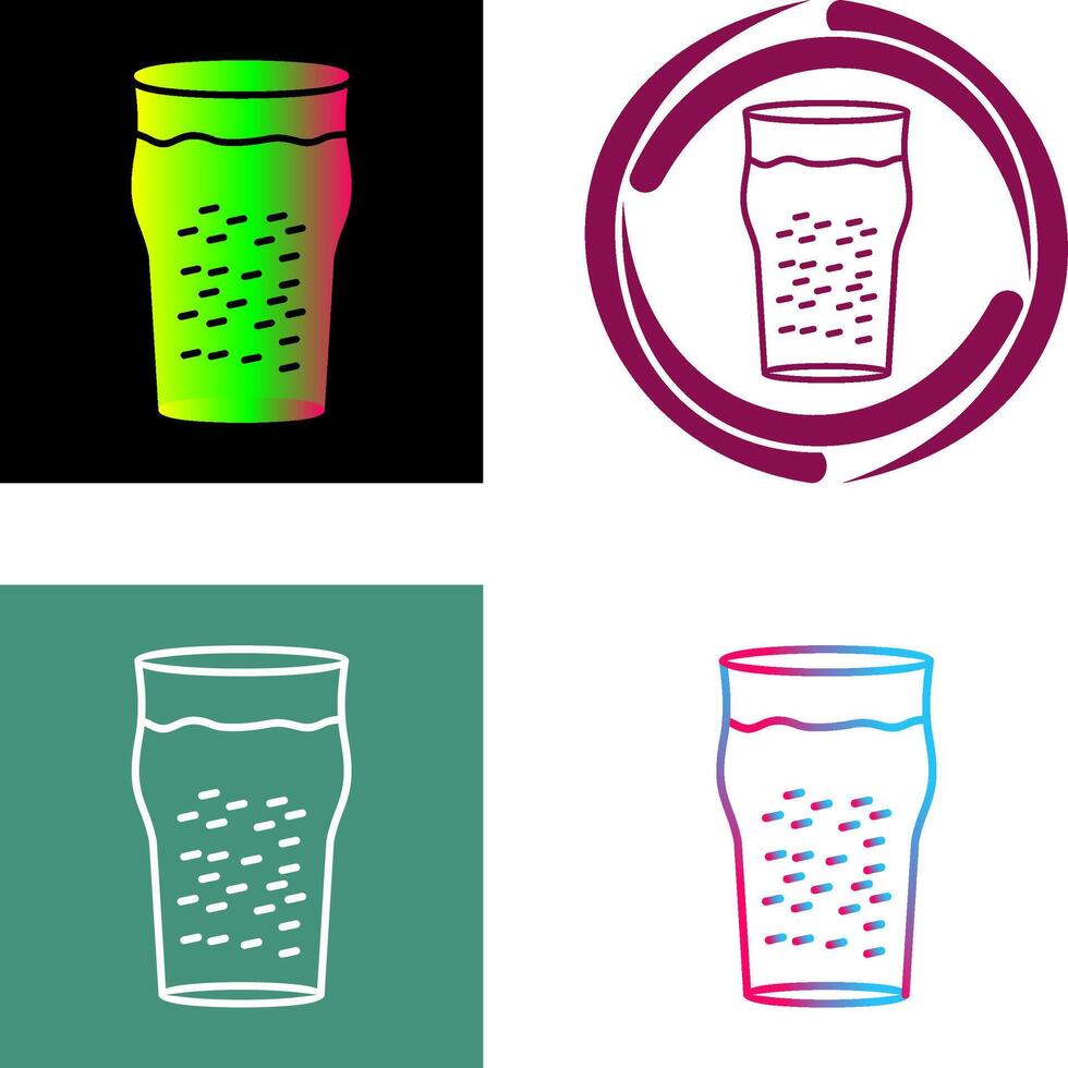 Pint of Beer Icon Design vector