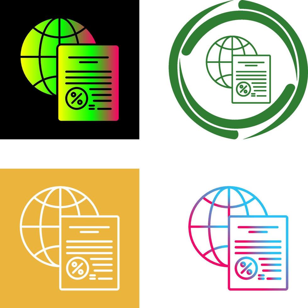 diseño de iconos globales vector