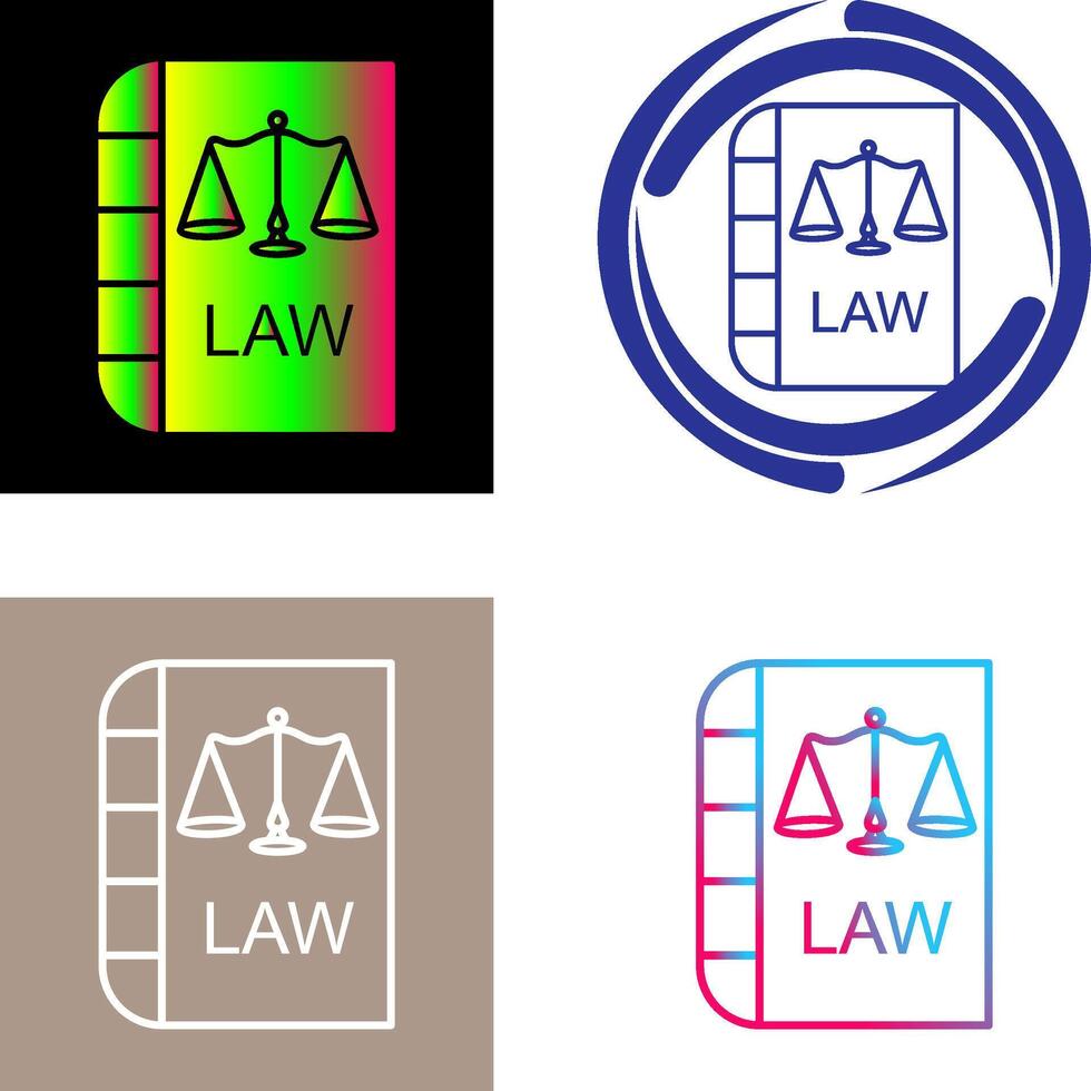 Law and Order Icon Design vector
