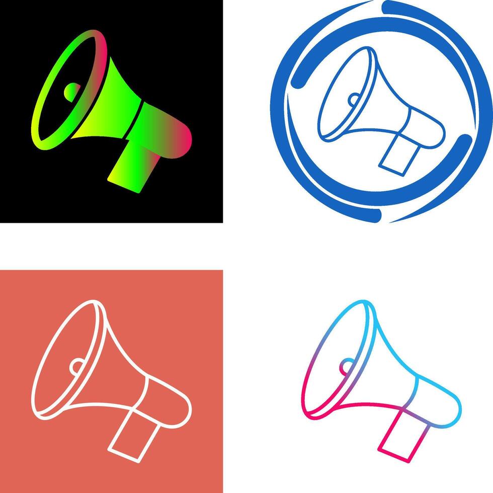 Announcement Speaker Icon Design vector