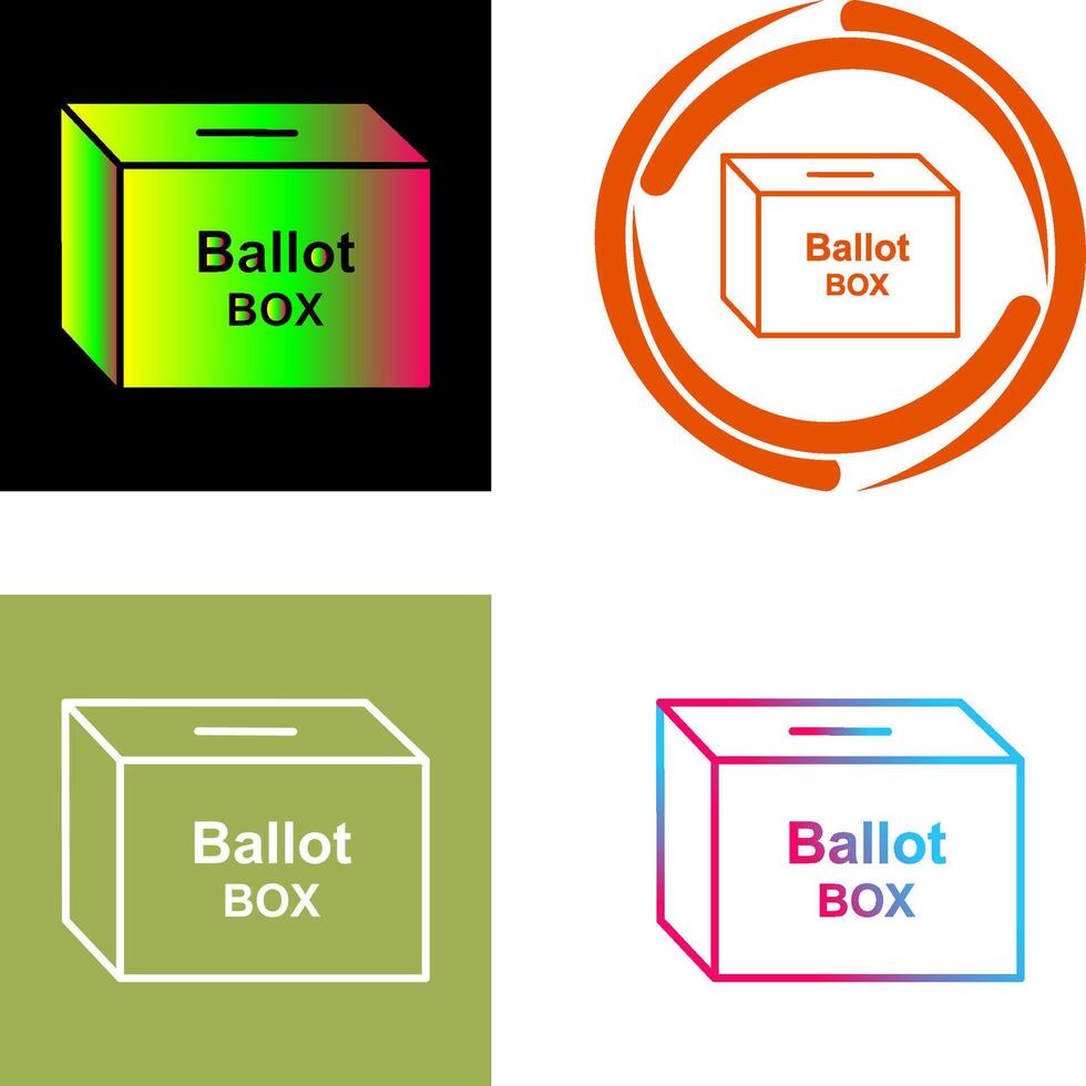 Ballot Box Icon Design vector