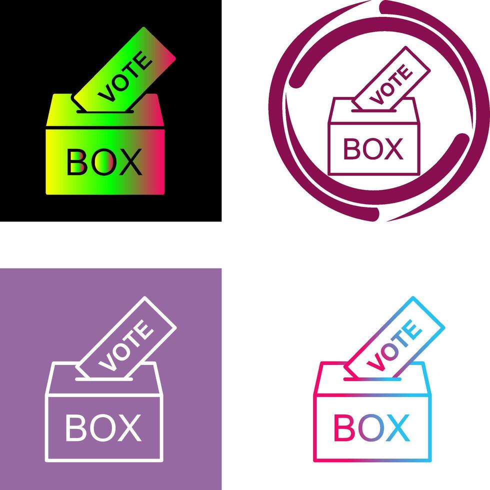 Giing Vote Icon Design vector