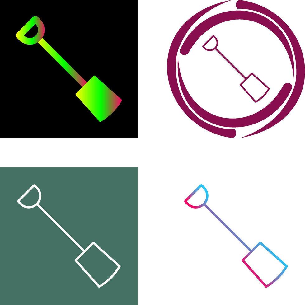 Hand Shovel Icon Design vector