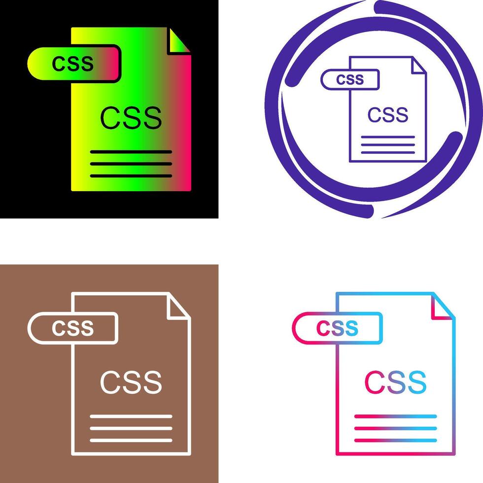 CSS Icon Design vector