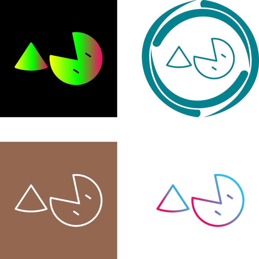 Pie Icon Design vector