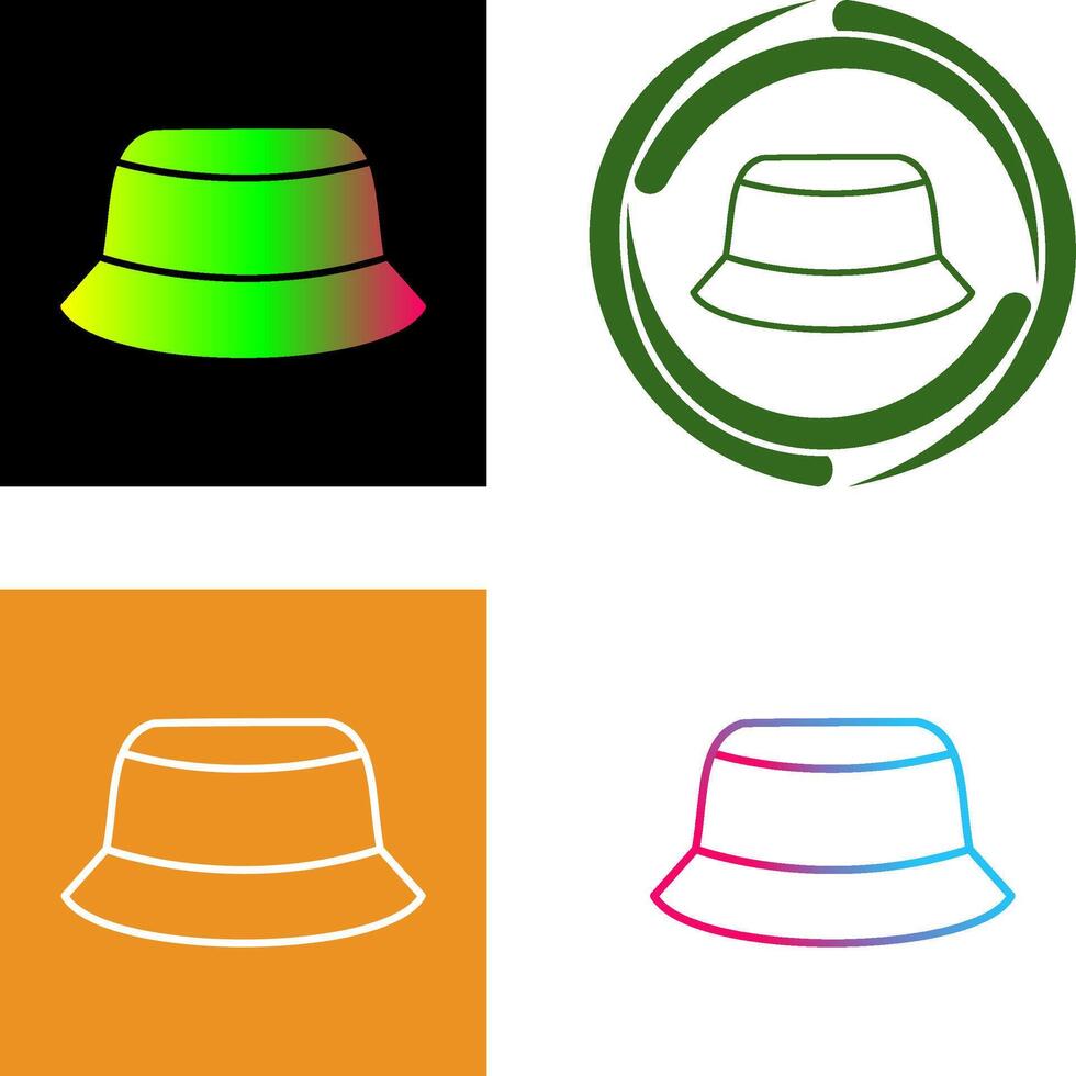 Men's Hat Icon Design vector