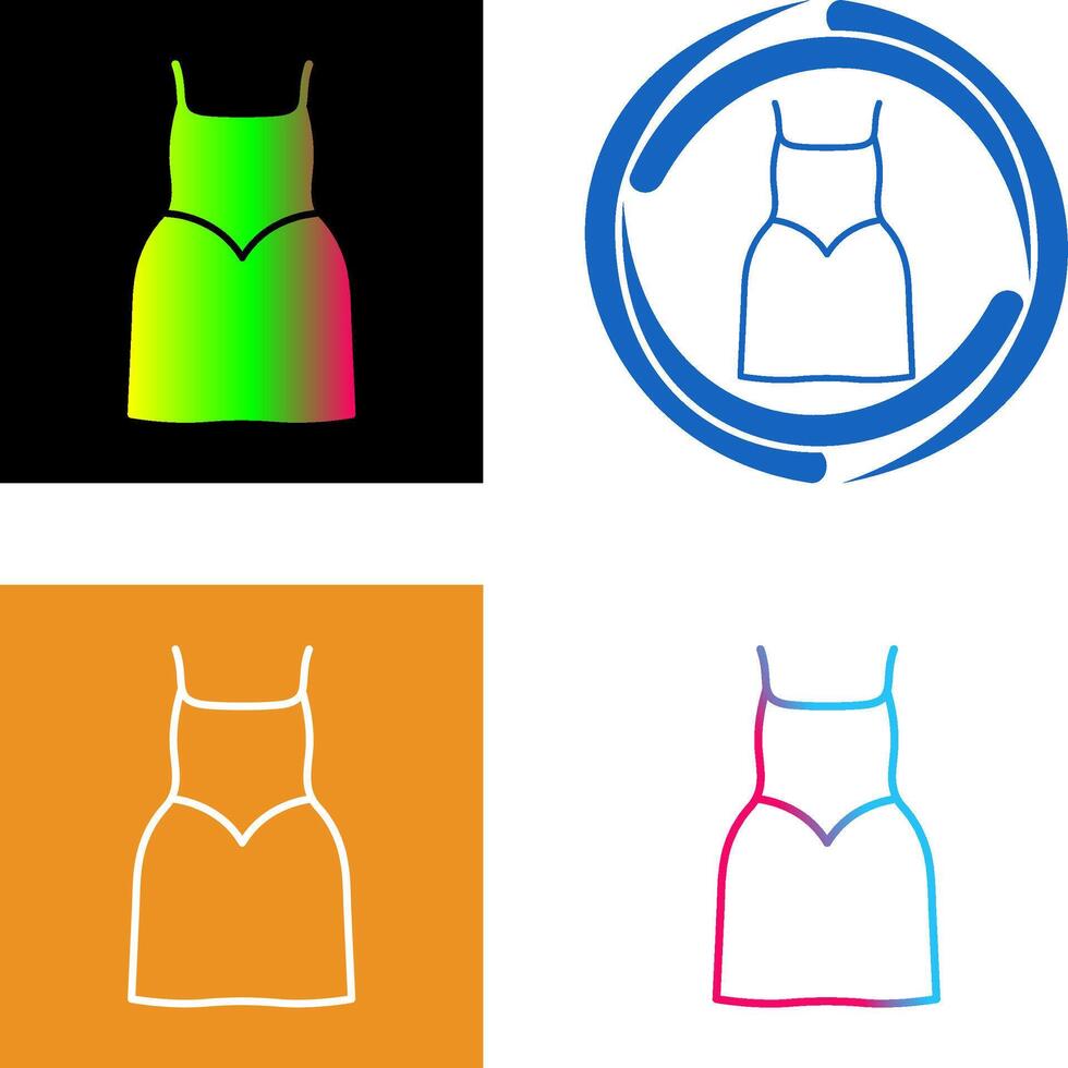 Party Dress Icon Design vector
