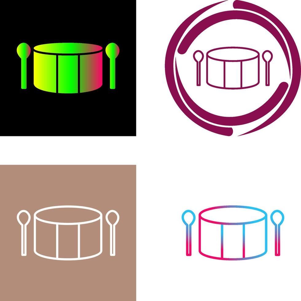 Drum Icon Design vector