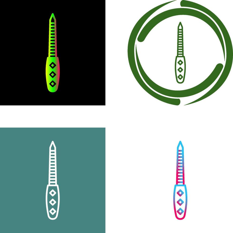 Nail File Icon Design vector