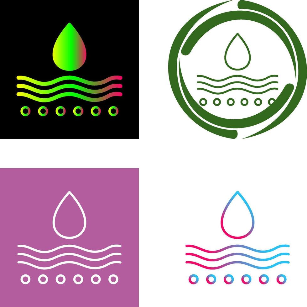 Moisture Icon Design vector