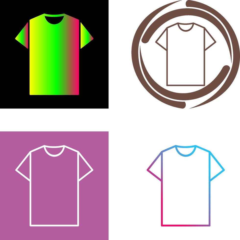 Plain T Shirt Icon Design vector