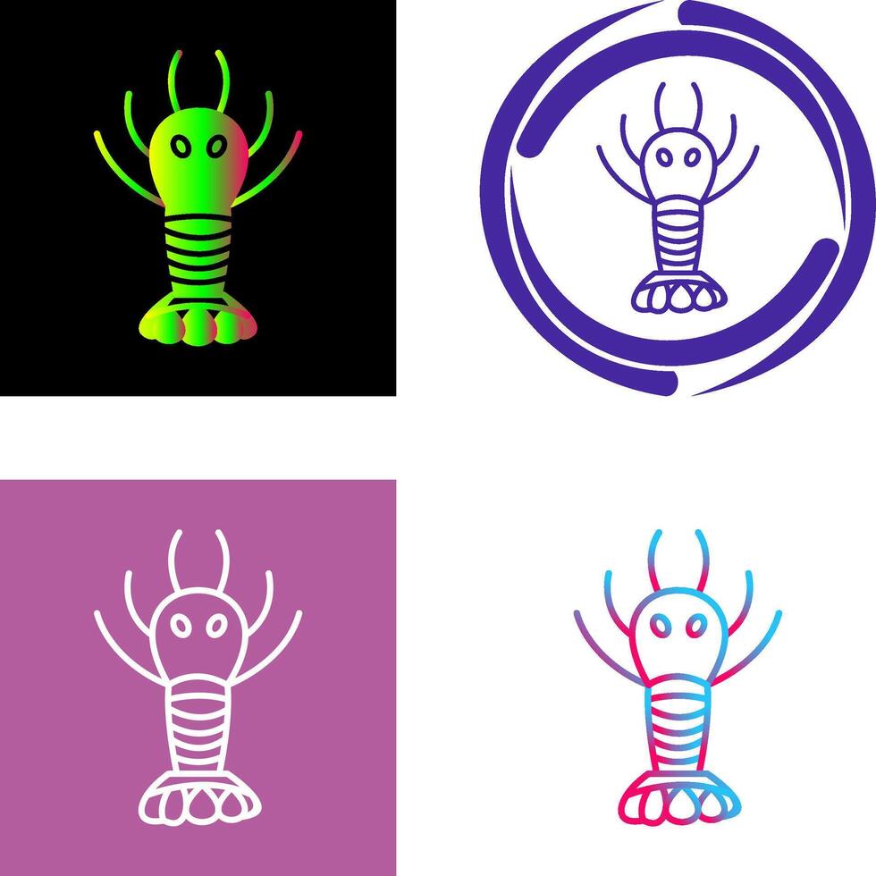 Lobster Icon Design vector