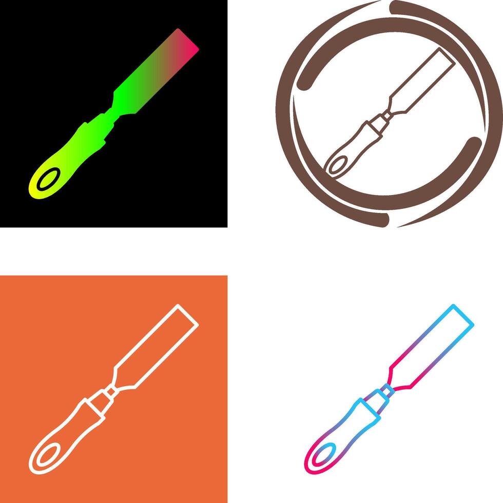 Chisel Icon Design vector