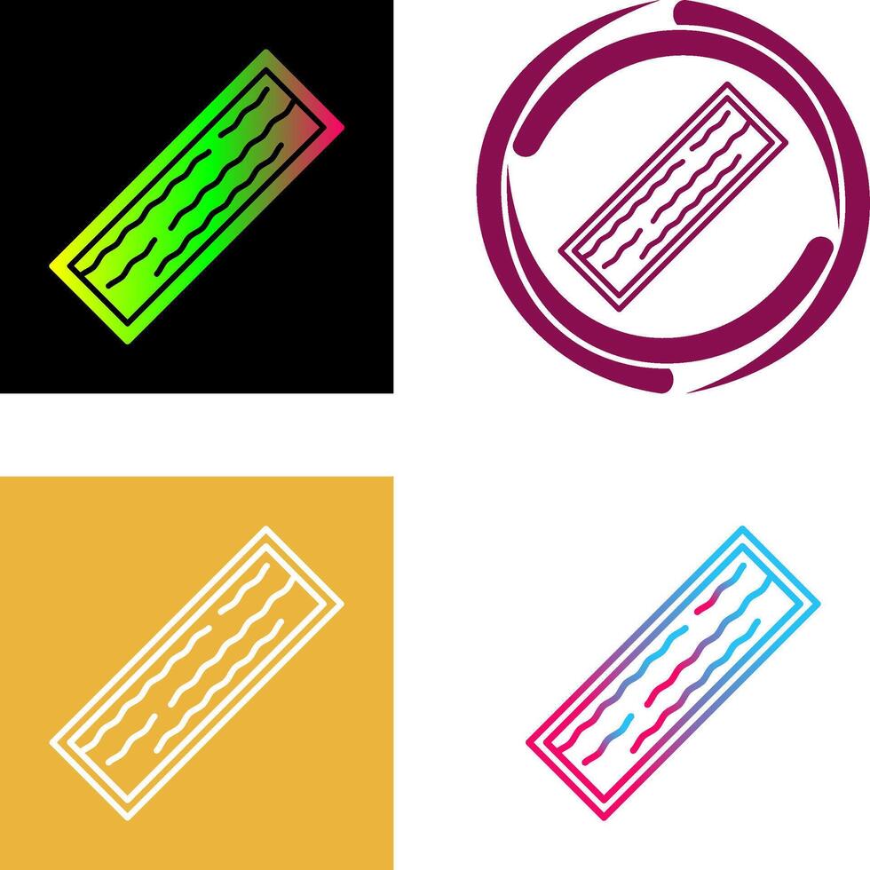 Plank Icon Design vector
