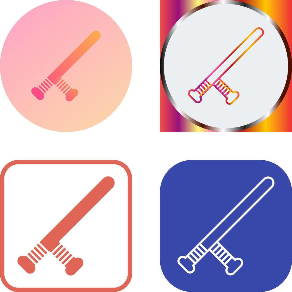 Baton Icon Design vector