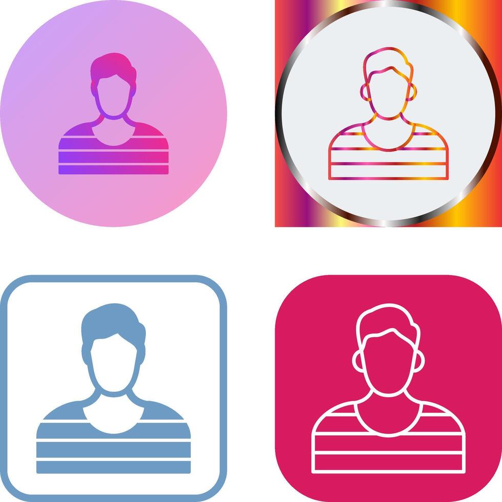 Prisioner Icon Design vector