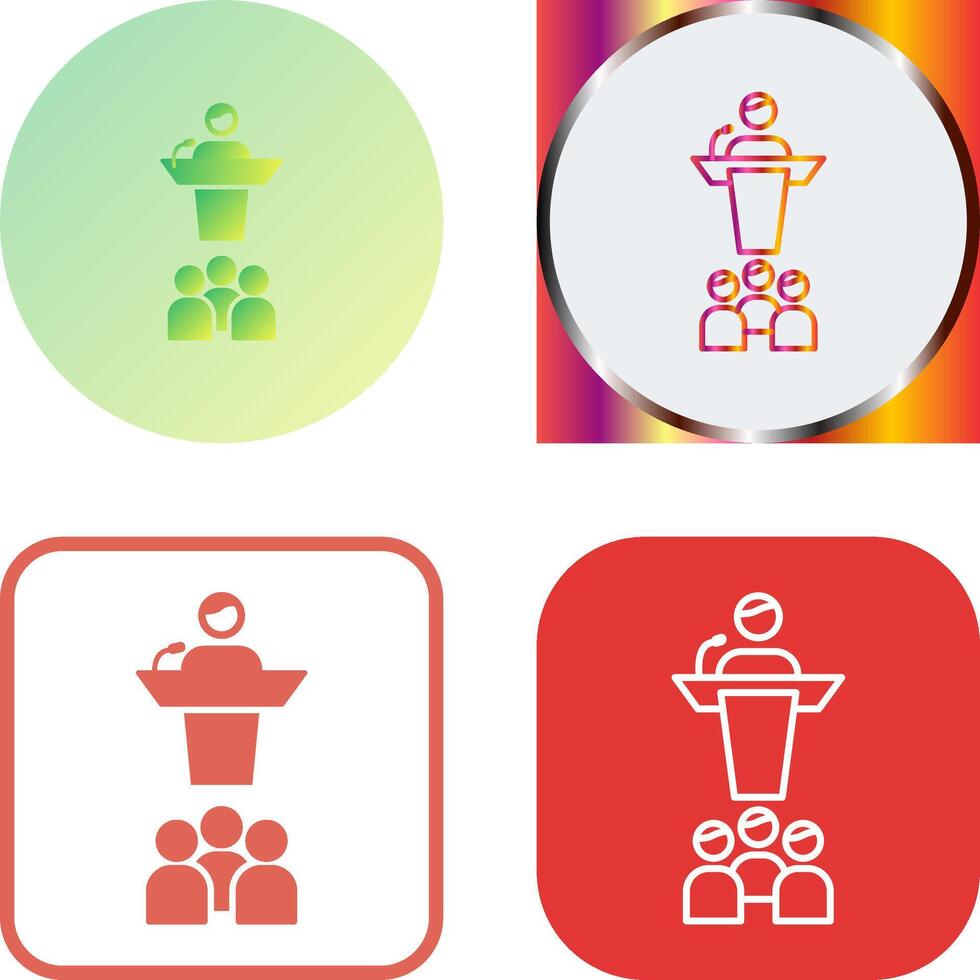 Seminar Icon Design vector