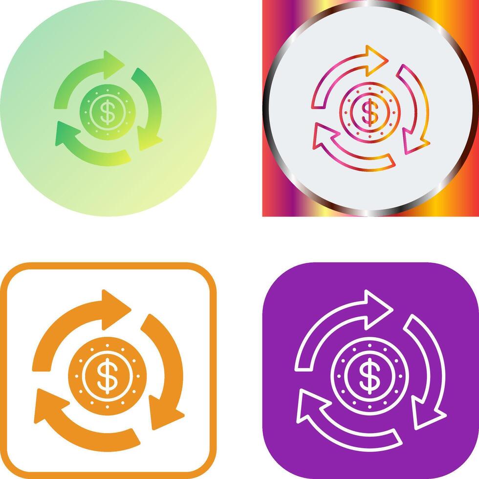 Turnover Icon Design vector