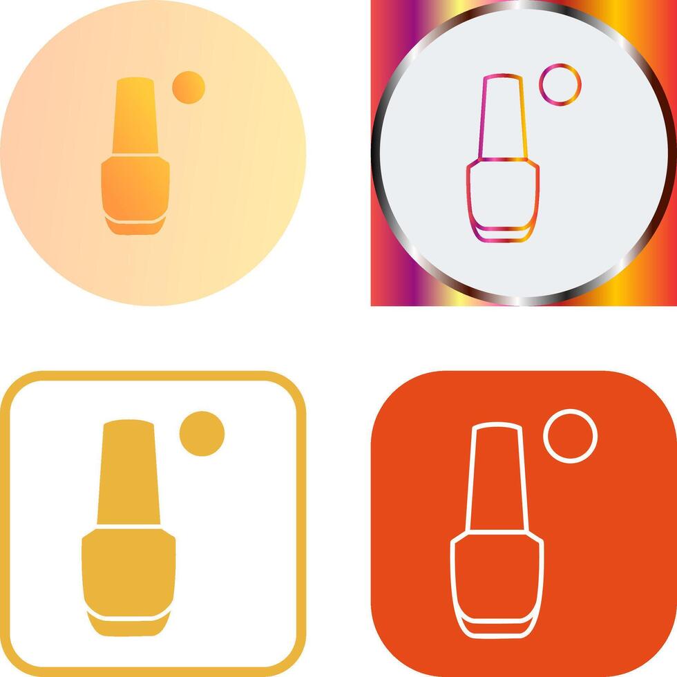 Nailpolish Icon Design vector