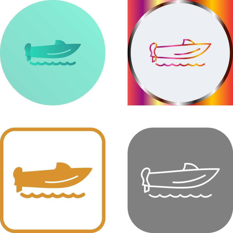 Speed Boat Icon Design vector