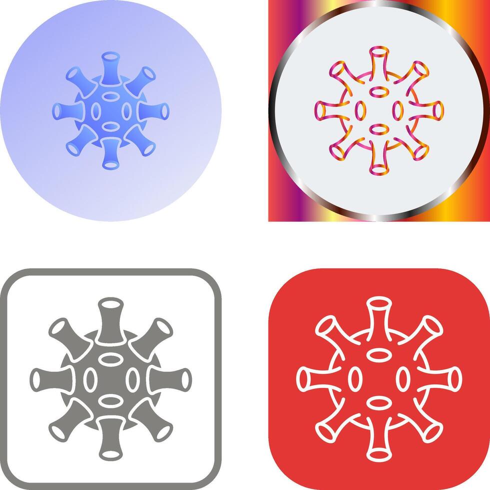 Virus Icon Design vector