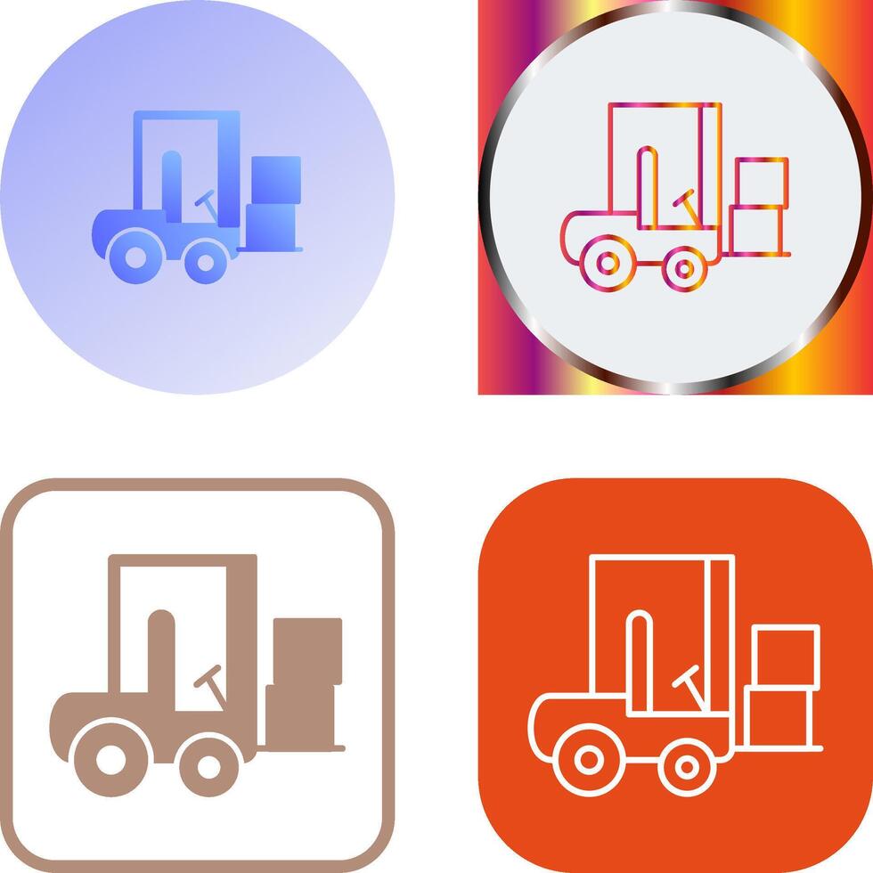 Forklifter Icon Design vector