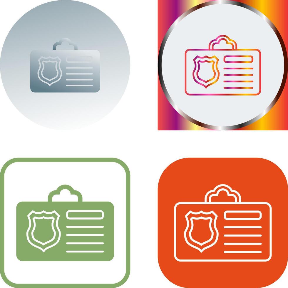 Id Card Icon Design vector