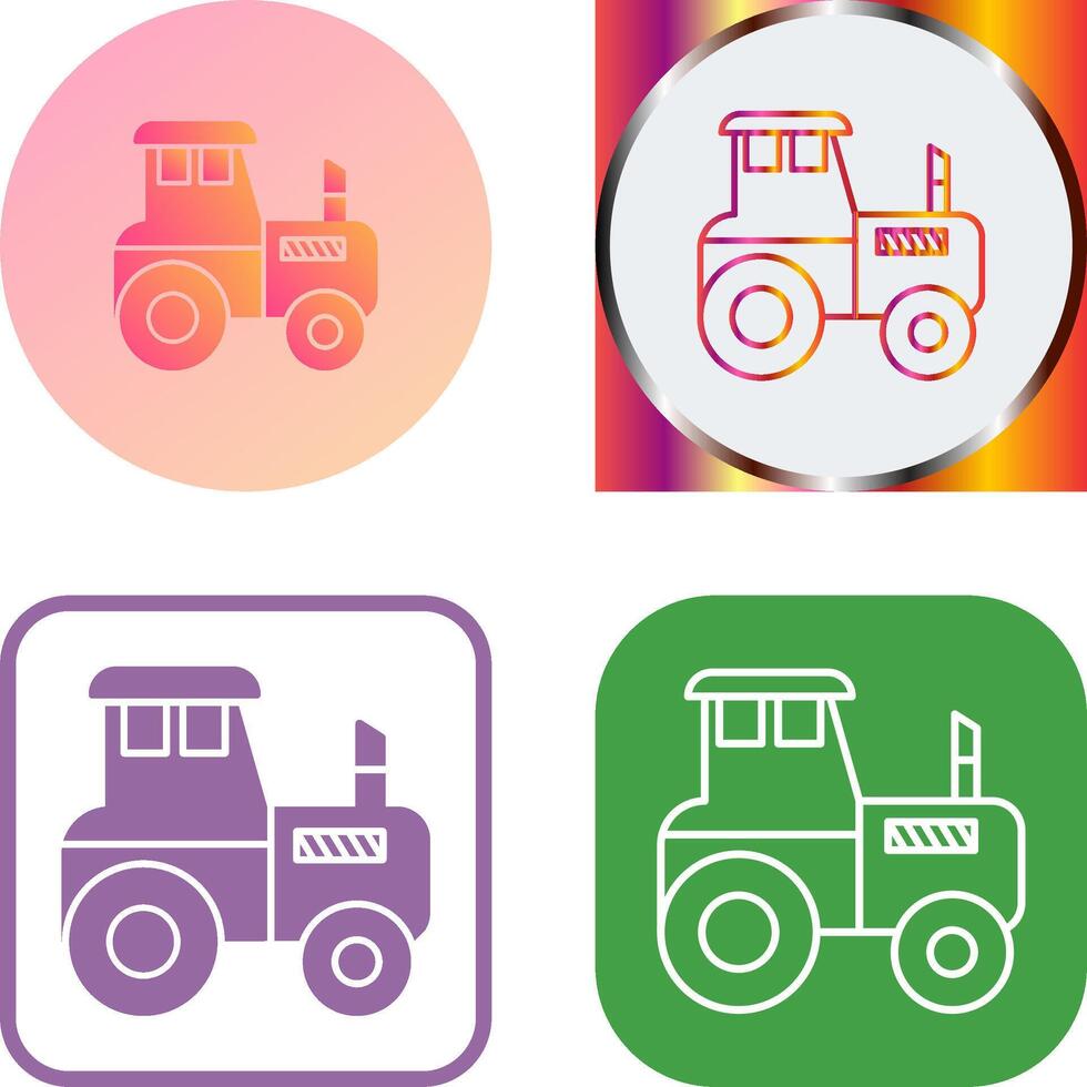 Tractor Icon Design vector