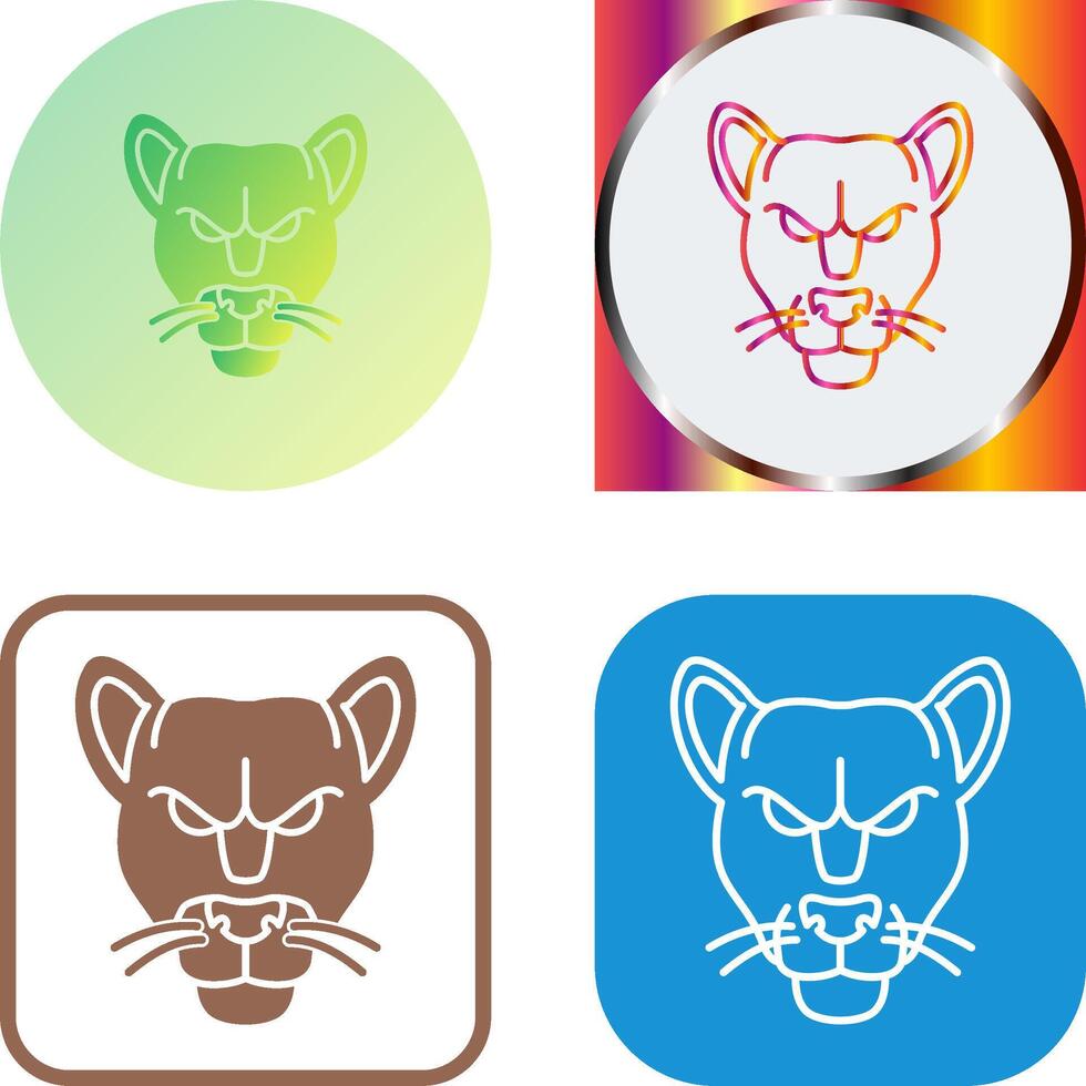 Black Panther Icon Design vector