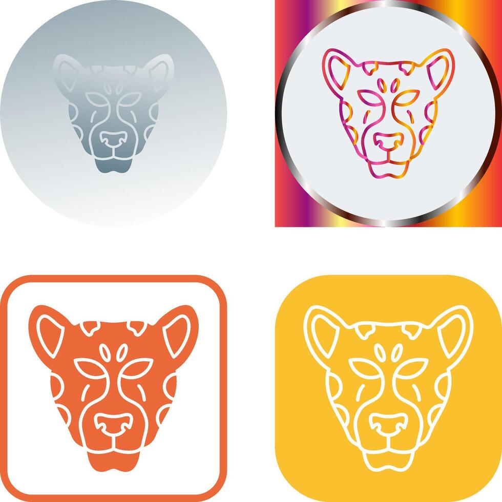 leopard Icon Design vector