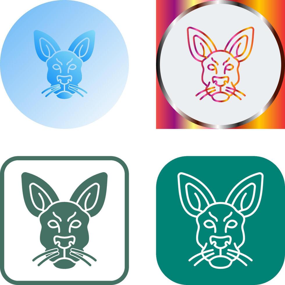 Kangaroo Icon Design vector