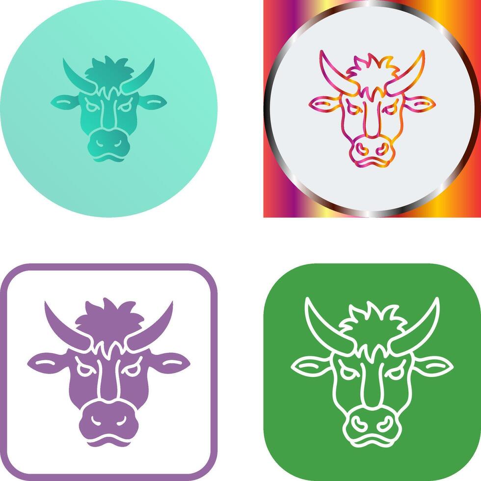 Bison Icon Design vector