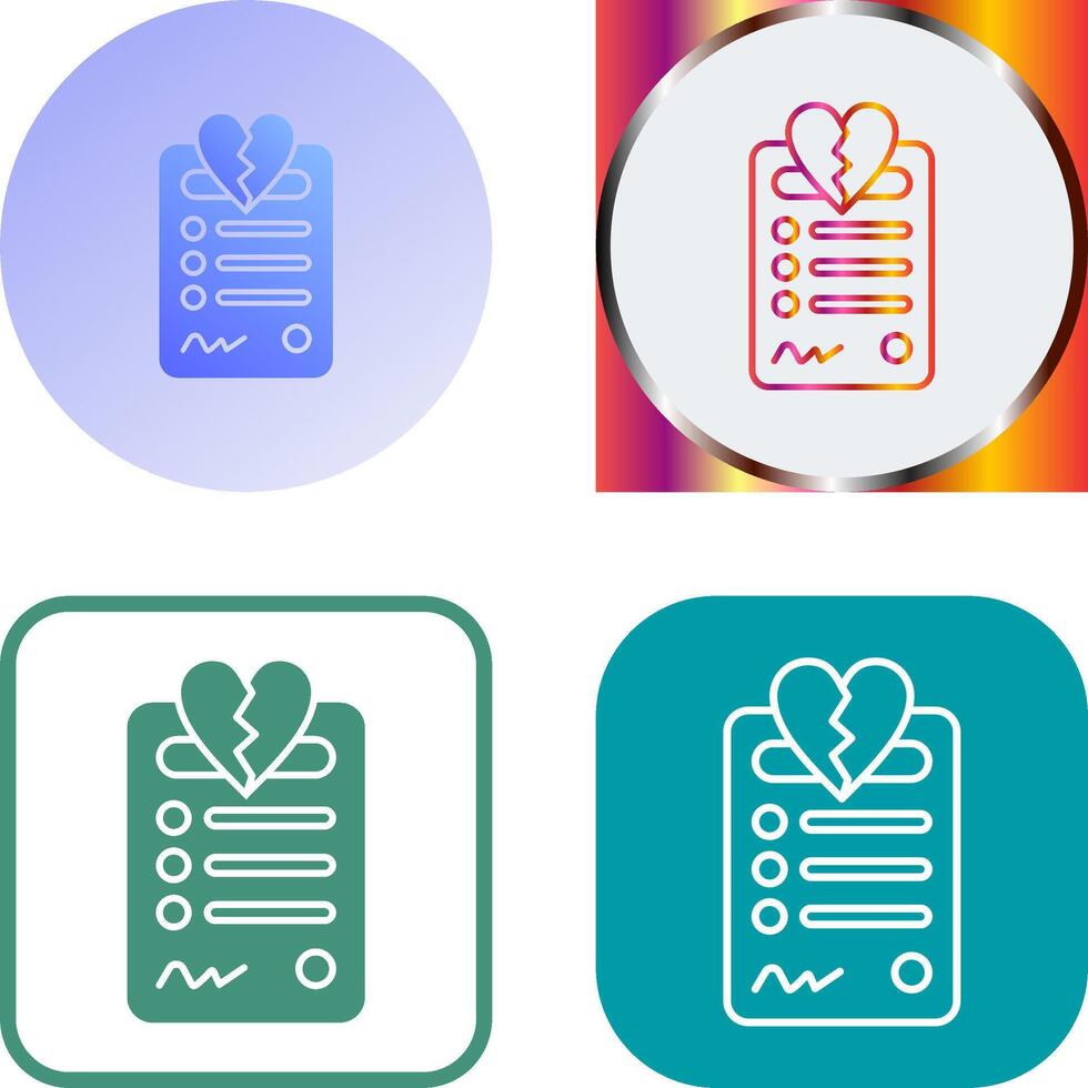 Divorce Icon Design vector