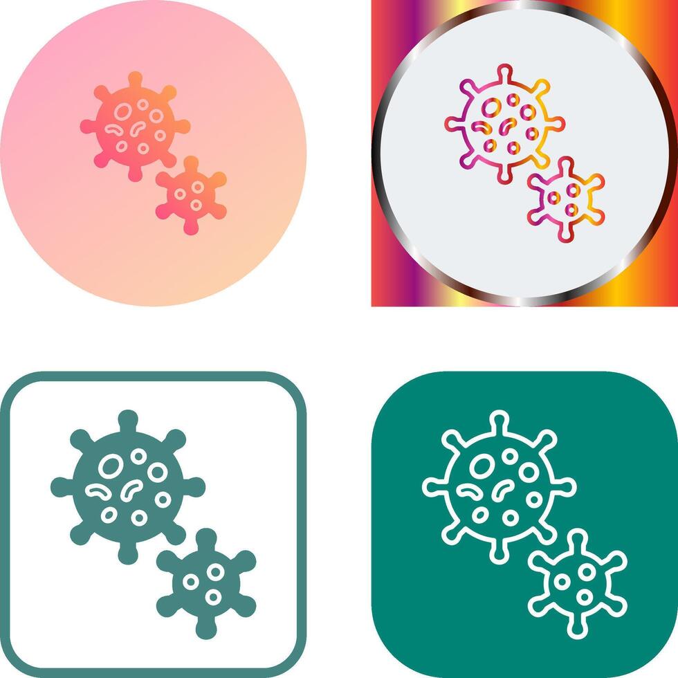 Virus Icon Design vector