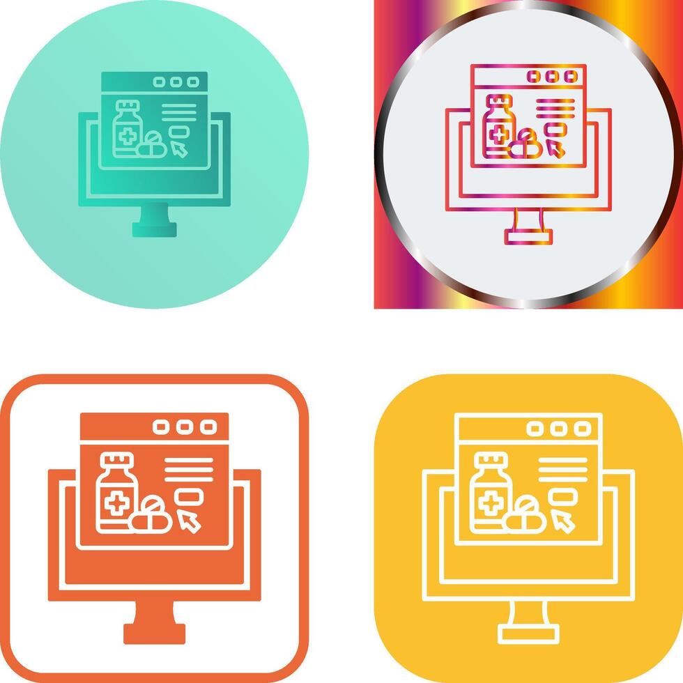 Online store Icon Design vector