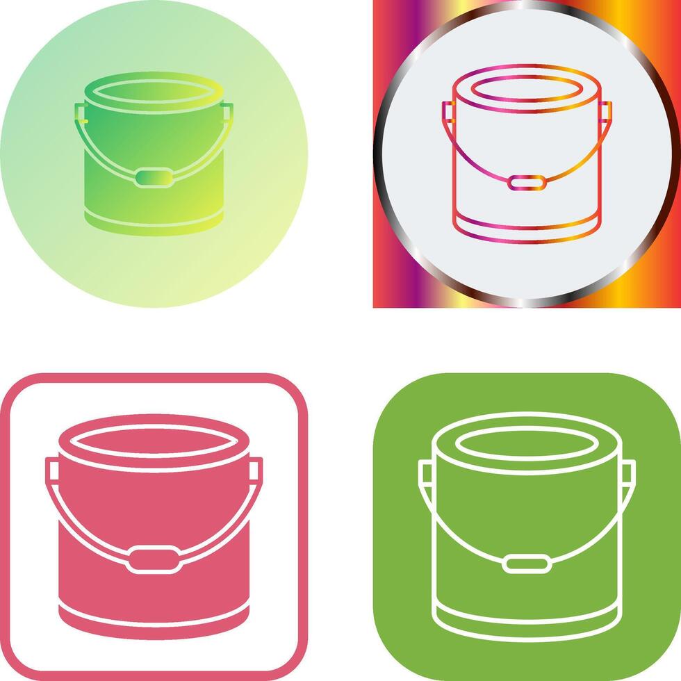 Paint Bucket Icon Design vector